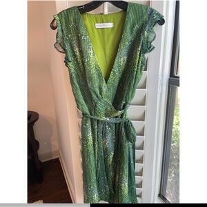 Silk Wrap Around dress- Anthro
